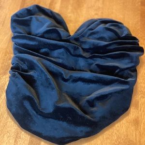 Express Body Contour strapless velour top